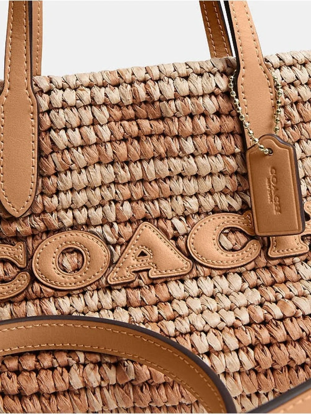 Coach City Mini Tote Bag With Gingham Print NWT